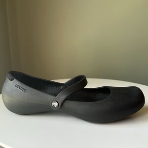 CROCS Alice Work Mary Jane Flats slip-on comfort work casual wear travel Beach 9